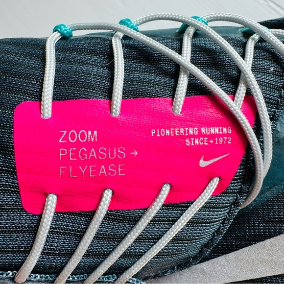 Nike Zoom Pegasus Flyease Teal and Pink Athletic Sneakers size 9.5 - Picture 8 of 11
